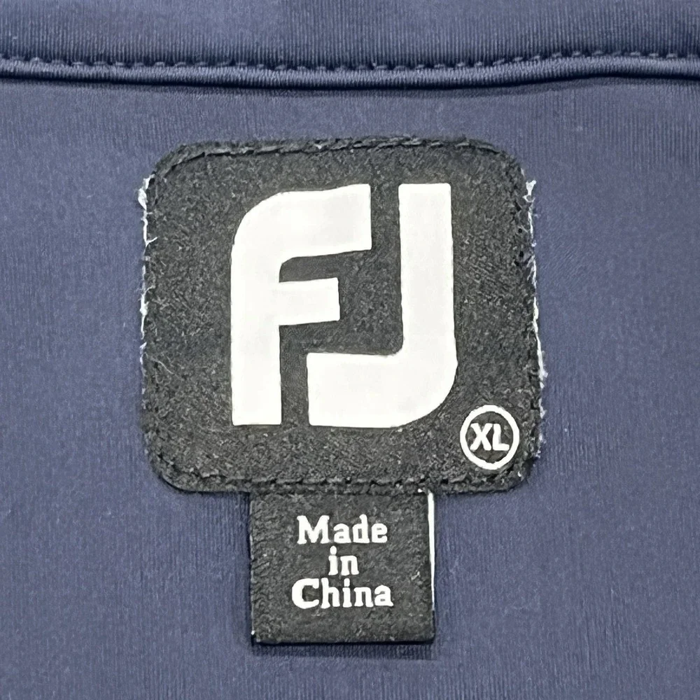 FootJoy Windtech Pullover Jacket Mens Large Blue‎ Golf 1/4 Zip Lightweight